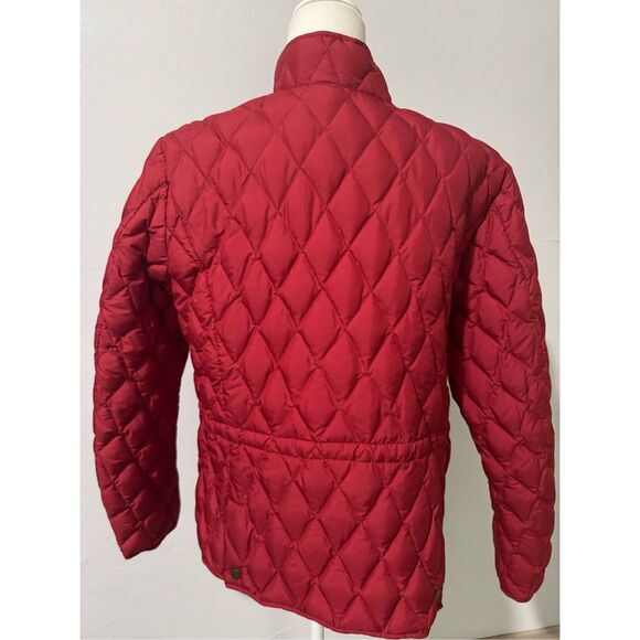 Eddie Bauer Red quilted puffer Goose Down Jacket - Picture 12 of 13